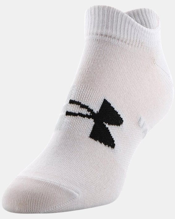 Women's UA Essential No Show – 6-Pack Socks, Black, pdpMainDesktop image number 17